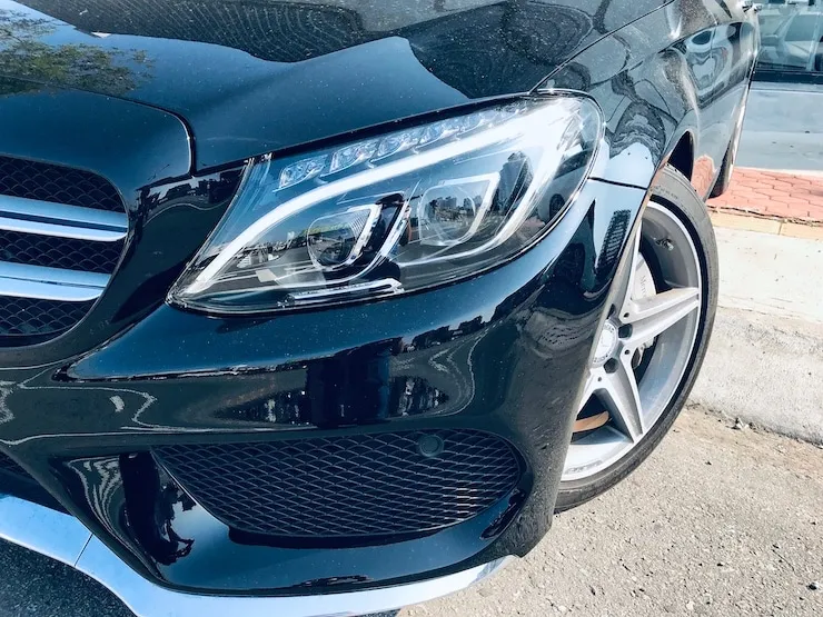 2016 Benz(賓士) W205 C300 黑 AMG Line 雙魚眼LED頭燈 - 3