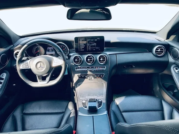 2016 Benz(賓士) W205 C300 黑 AMG Line 雙魚眼LED頭燈 - 9