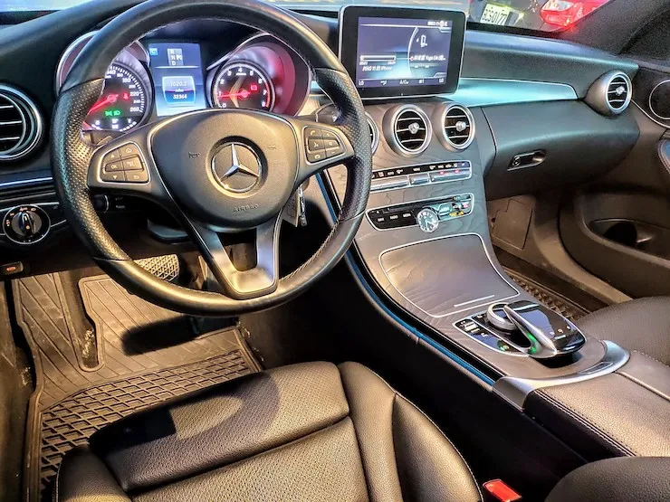 2016 Benz(賓士) W205 C300 白 AMG 黑梣木 19吋鋁圈 - 9