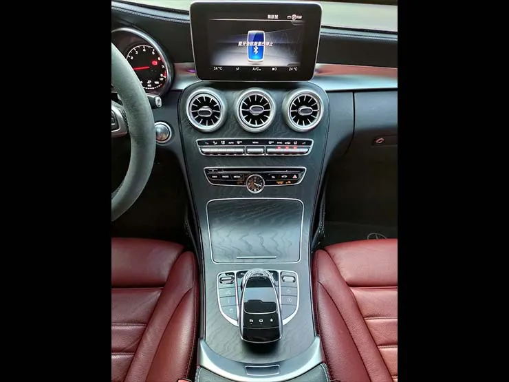 2016 Benz C450 4MATIC AMG 23P 抬顯 夜色鋁圈 黑/紅皮椅 - 9